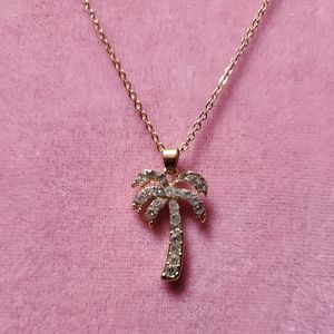Gold Palm Tree Necklace
